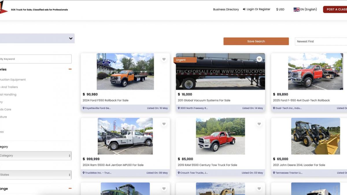 Publish Your Listings for Free in The Towing Magazine